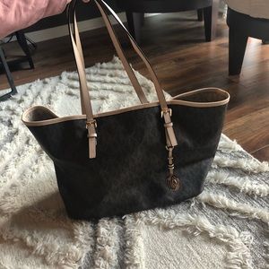Michael Kors Logo Print Tote Bag Purse